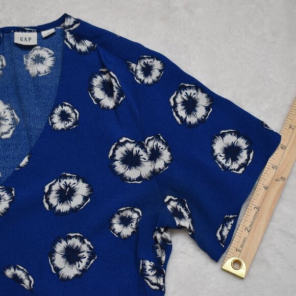 GAP Floral Babydoll Dress Sz 8 Retro 90s Cottagecore Prairie Boho Sundress Party - Picture 15 of 16